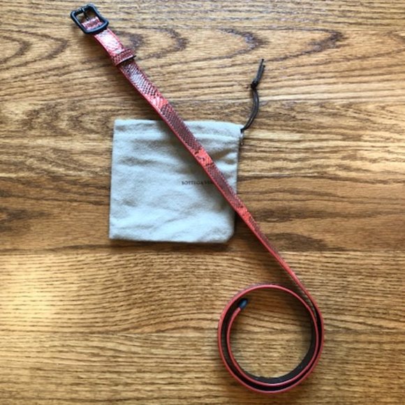 Bottega Veneta NWOT Python Skinny Belt main image 4